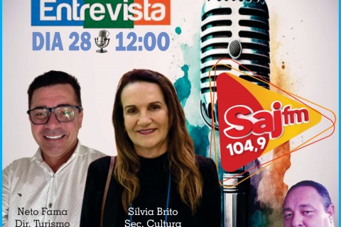 Secretária de Cultura de Santo Antônio de Jesus participa do programa Impacto Total, na Rádio SAJ FM